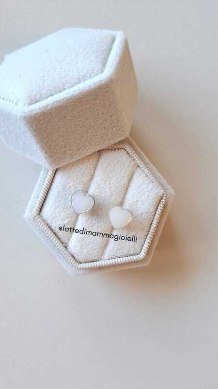 Orecchini Milky Heart