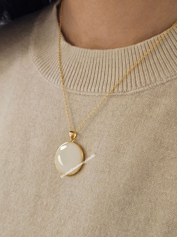 Ciondolo Milky Circle