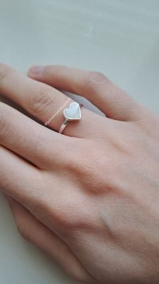 Anello Milky Heart