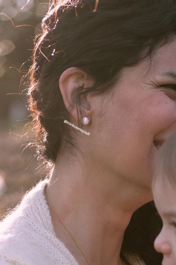 Orecchini Milky Circle