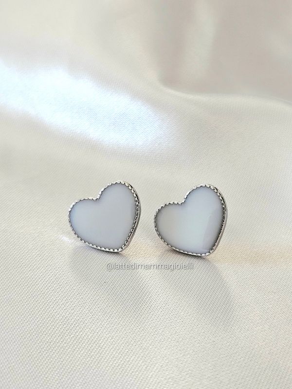 Orecchini Acciaio Heart