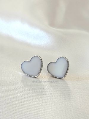Orecchini Acciaio Heart