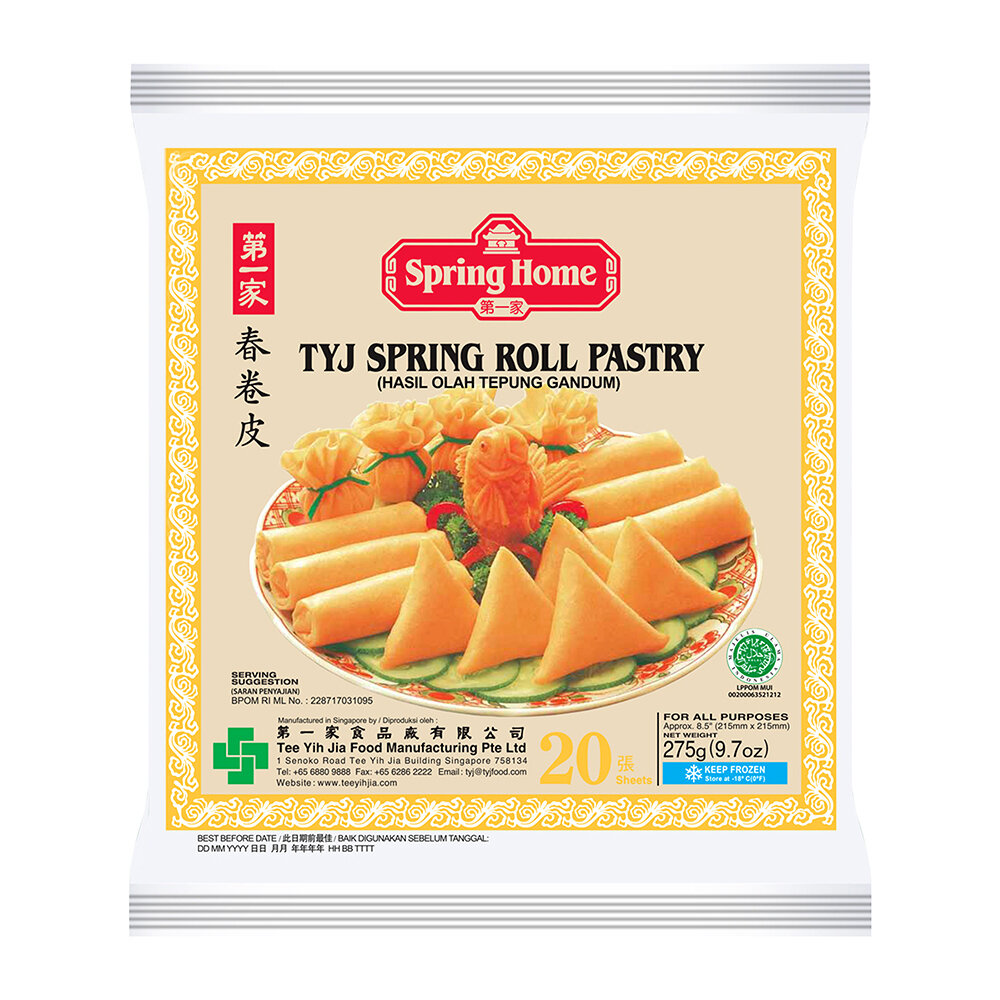 OS Spring Roll Skin Pastry 8.5&quot;, 20#/pk