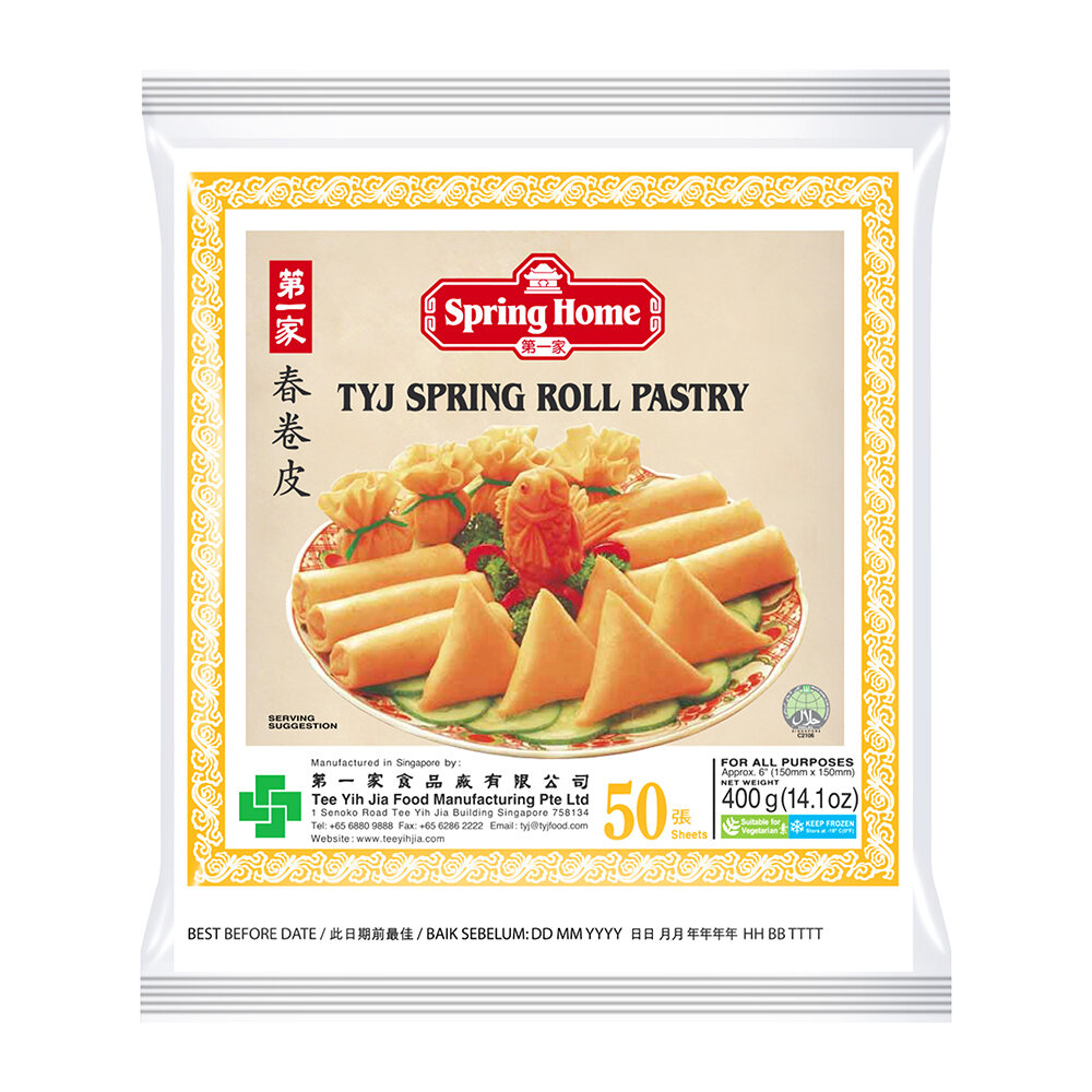 OS Spring Roll Skin Pastry 6", 50#/pk