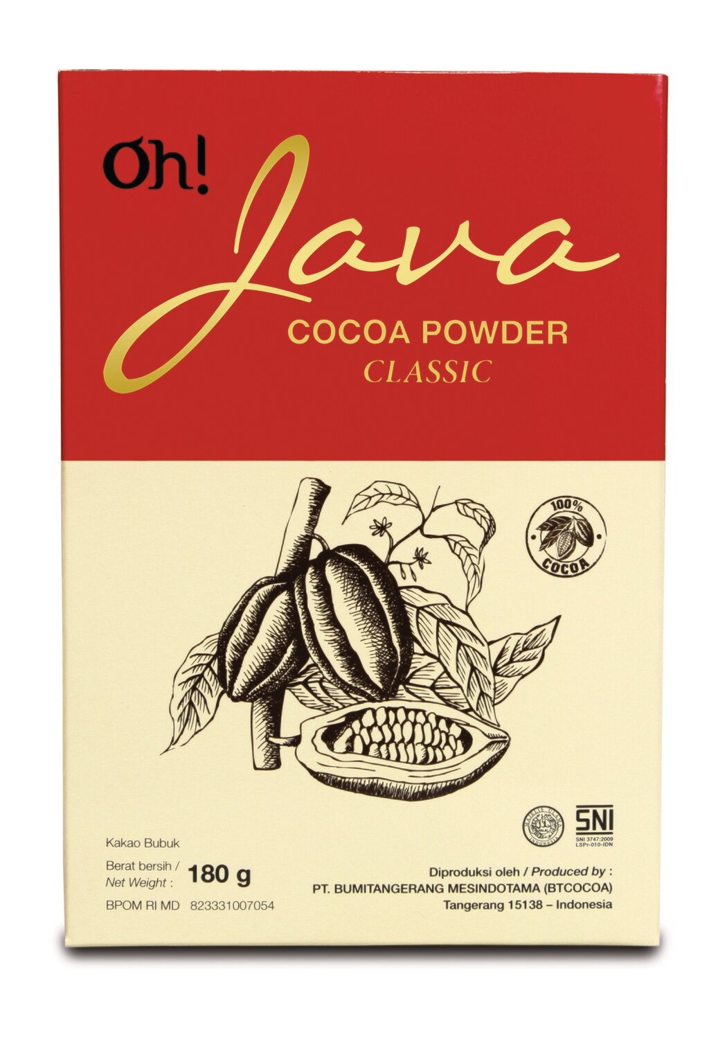 Java Cocoa Powder Classic 180 Gr