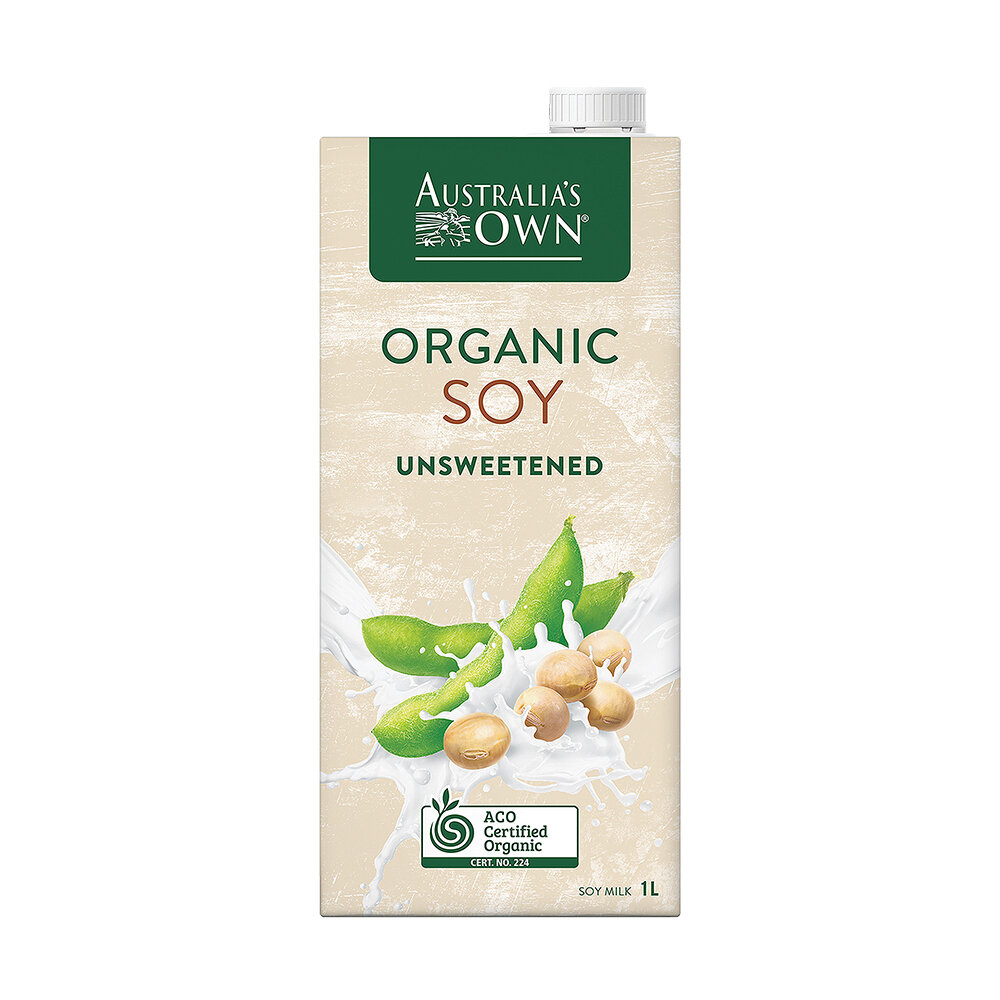 UNSWEET SOY ORGANIC DRINK 1 LT