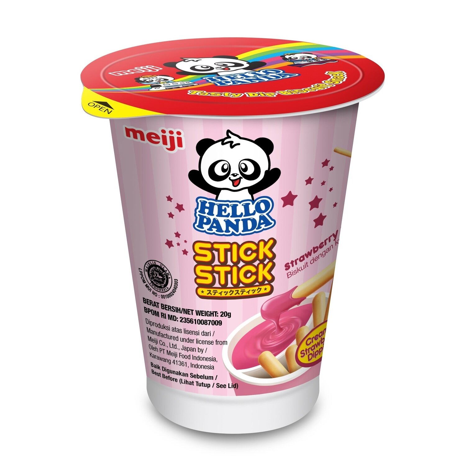 Hello Panda Stick Straw