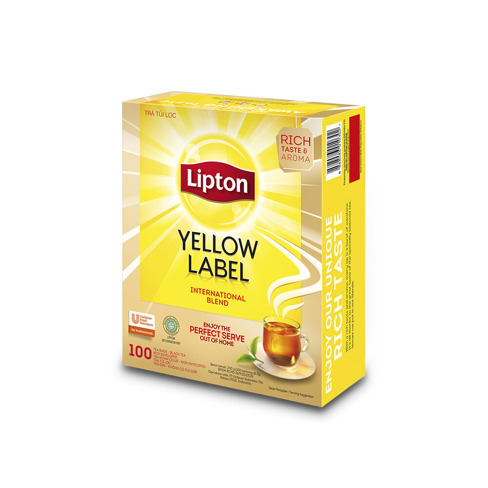 Tea Bag Yellow Label Non Envelope 100X2 GR