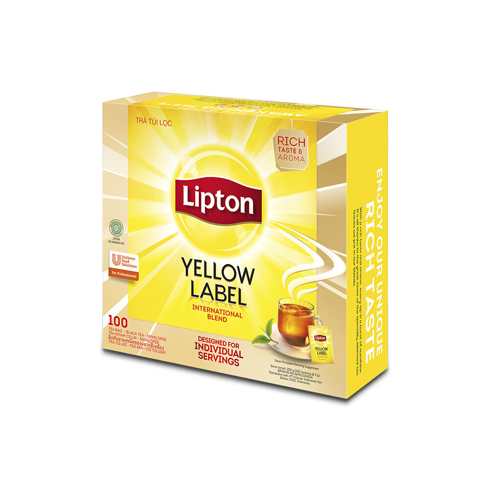 Tea Bag Yellow Label Envelope 100X2 GR