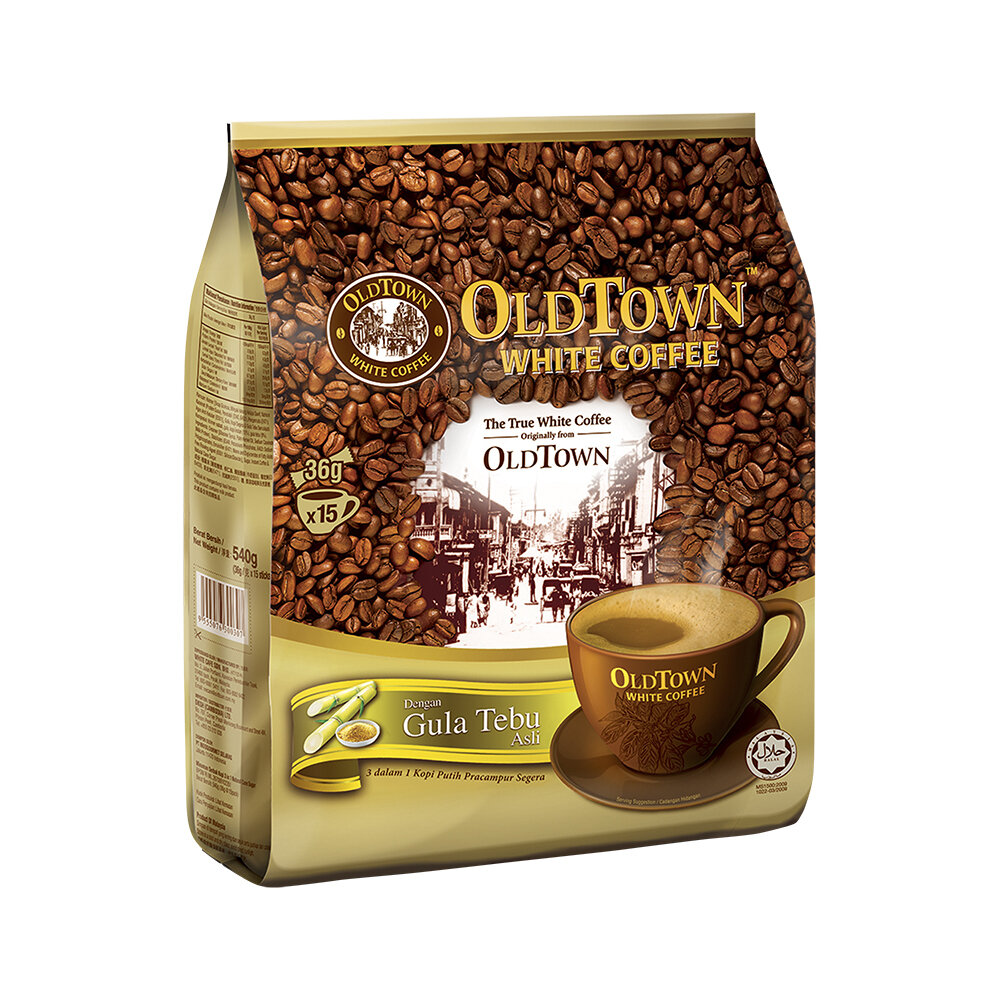 White Coffee 3 in 1 Natural Cane Sugar