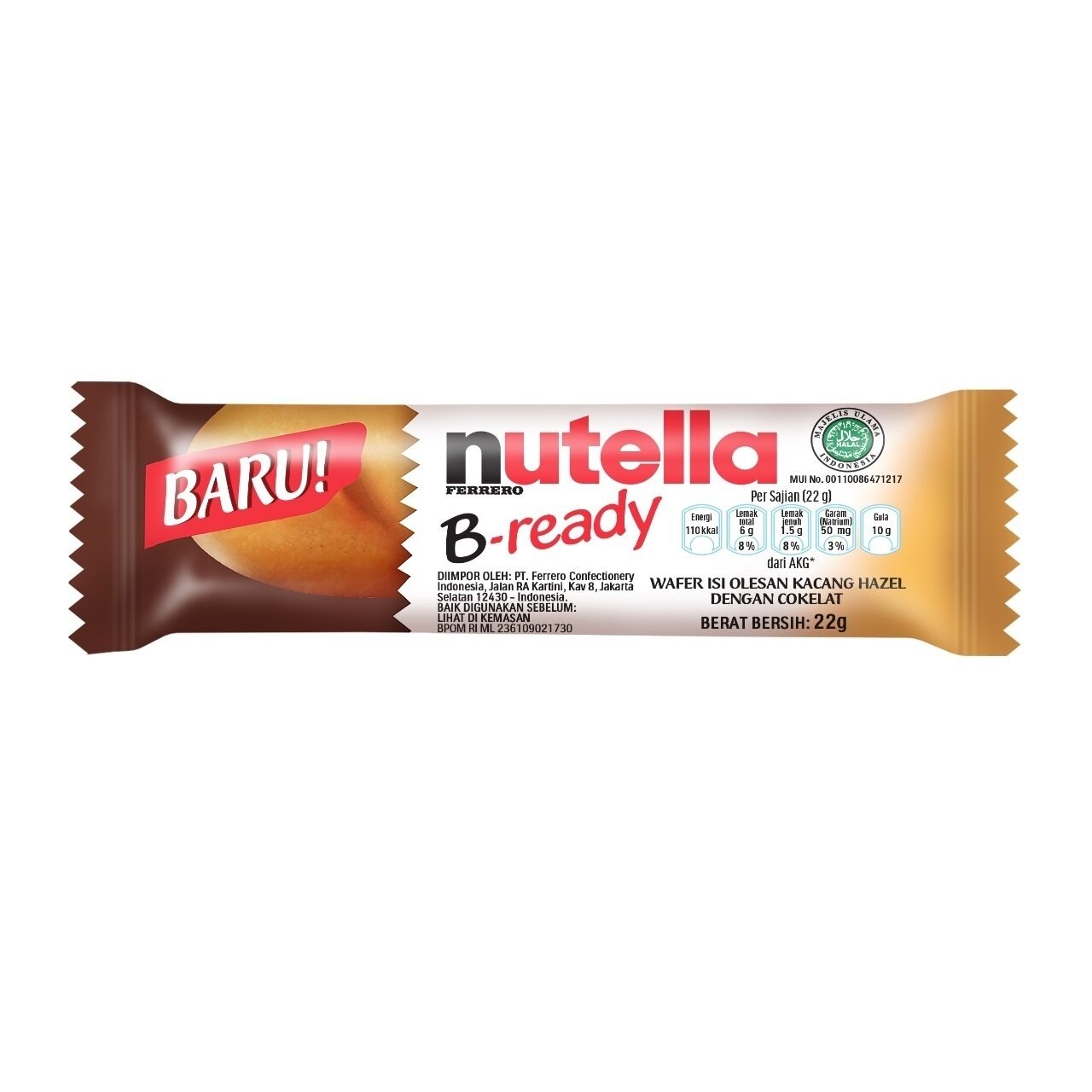 Nutella B-Ready T1 22 Gr