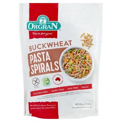 Pasta Buckwheat Spiral 250 Gr