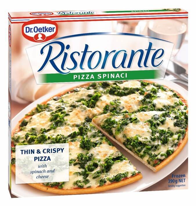 Pizza Frozen Ristorante Spinach 390 GR