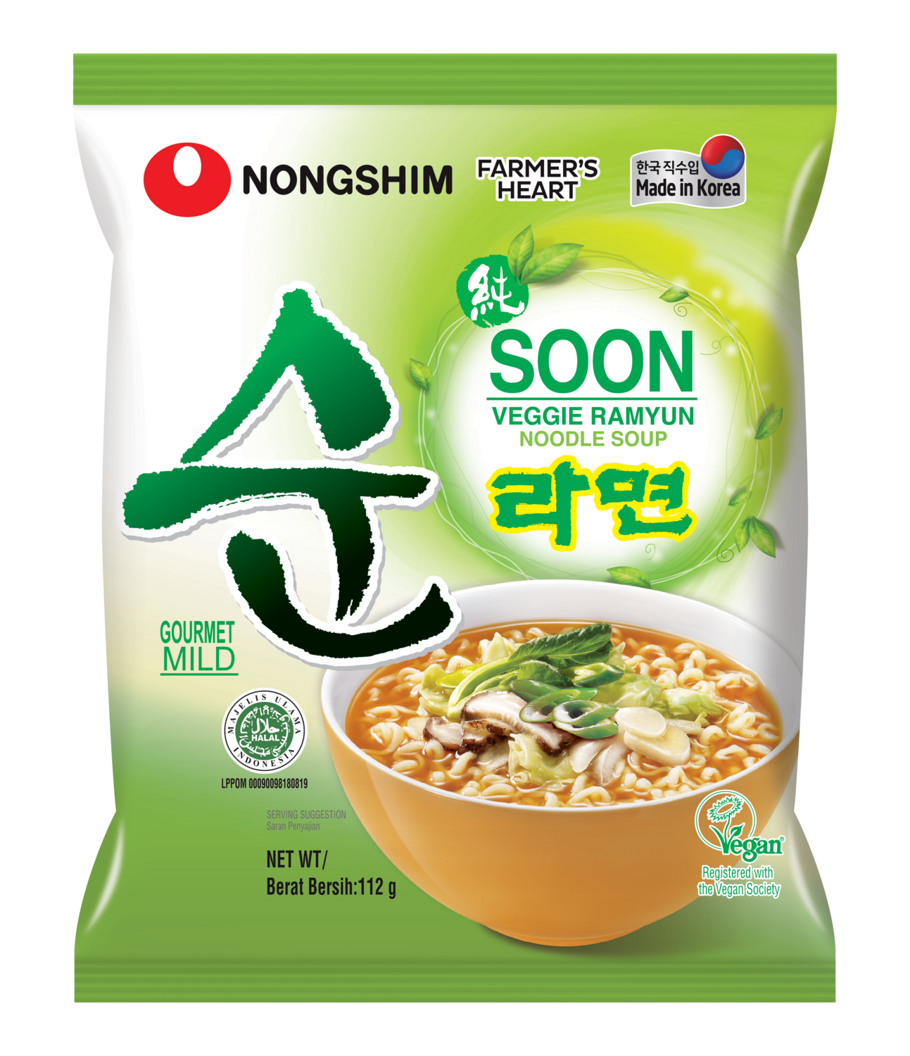 Nongshim Soon Veggie Ramyun 112 G