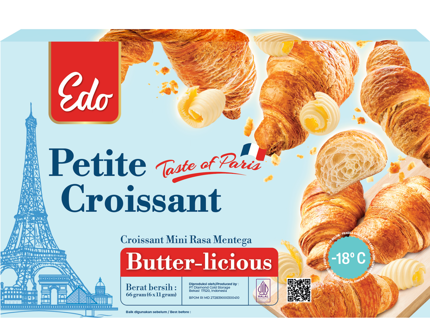 PETITE CROISSANT BUTTERLICIOUS 66GR