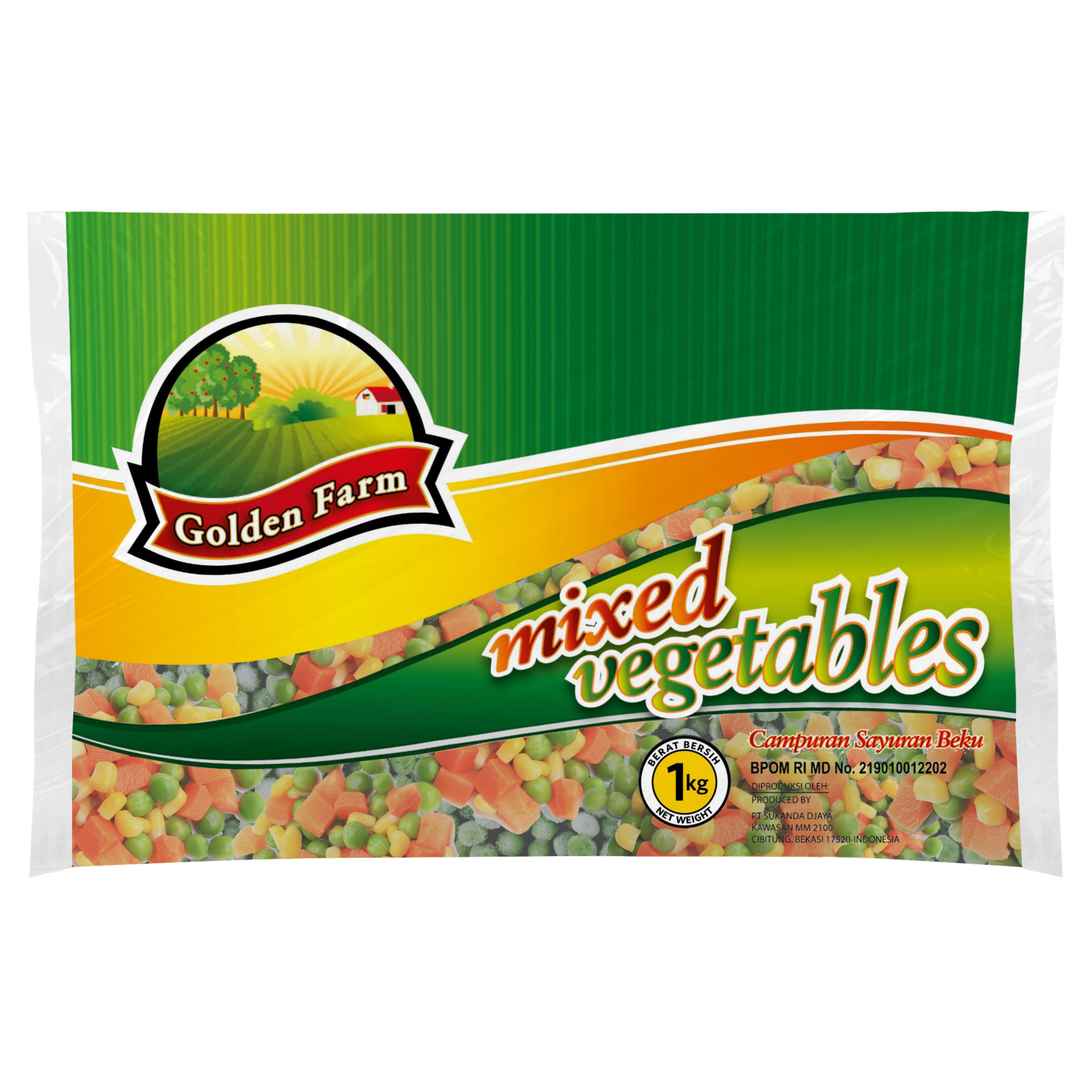 Golden Farm Mix Vegetable 1000g
