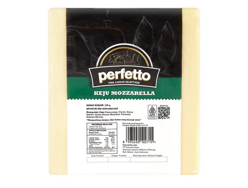 CHEESE MOZZARELLA SLICE 120 GR