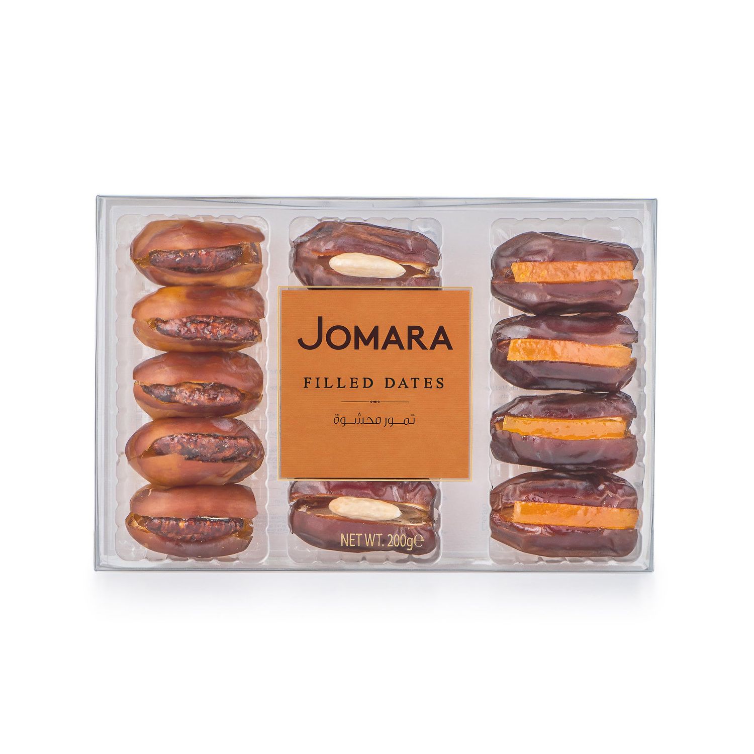 FILLED DATES ASSORTED 200 GR