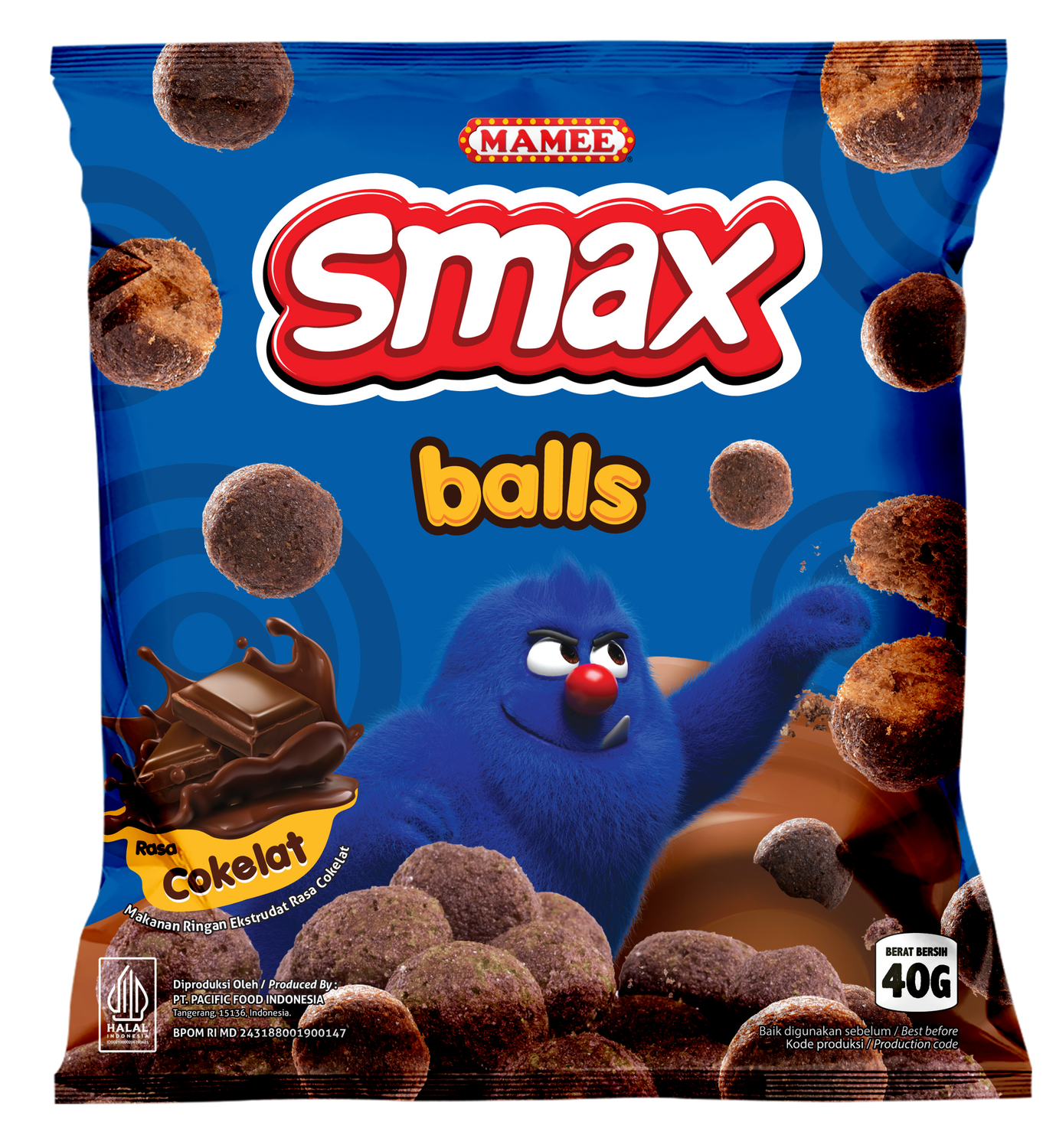 SMAX BALLS CHOCOLATE 40 GR