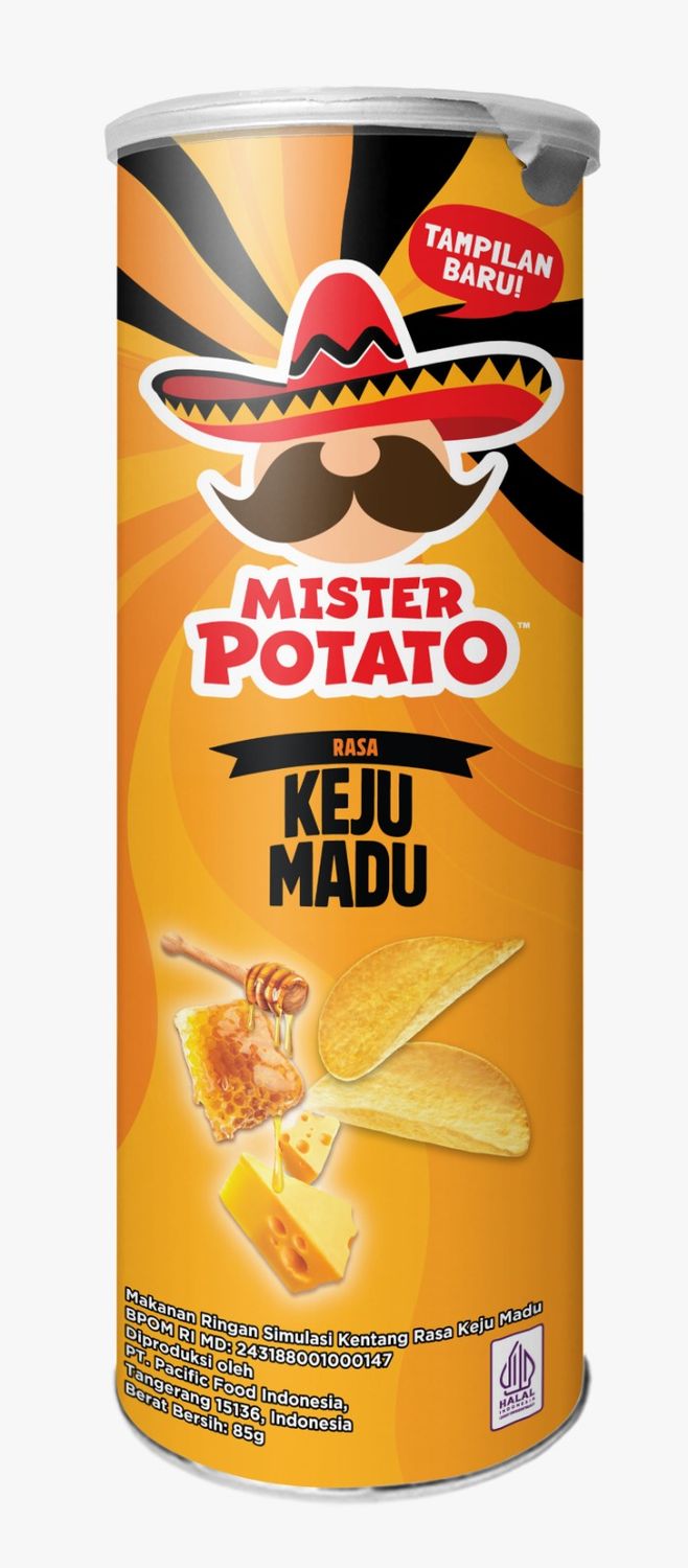 POTATO CRISPS HONEY CHEESE 85 GR