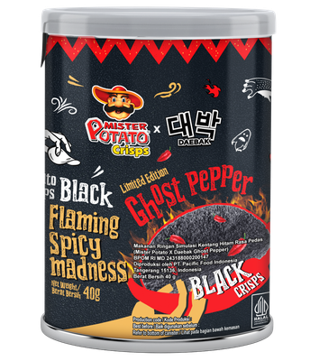 BUY 1 GET 1 FREE - POTATO CRISPS GHOST PEPPER ORIGINAL 40 G (2BOX)