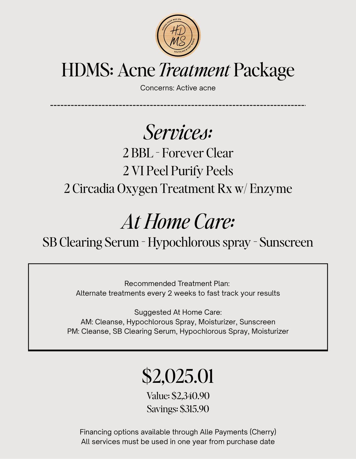 Acne Treatment Package