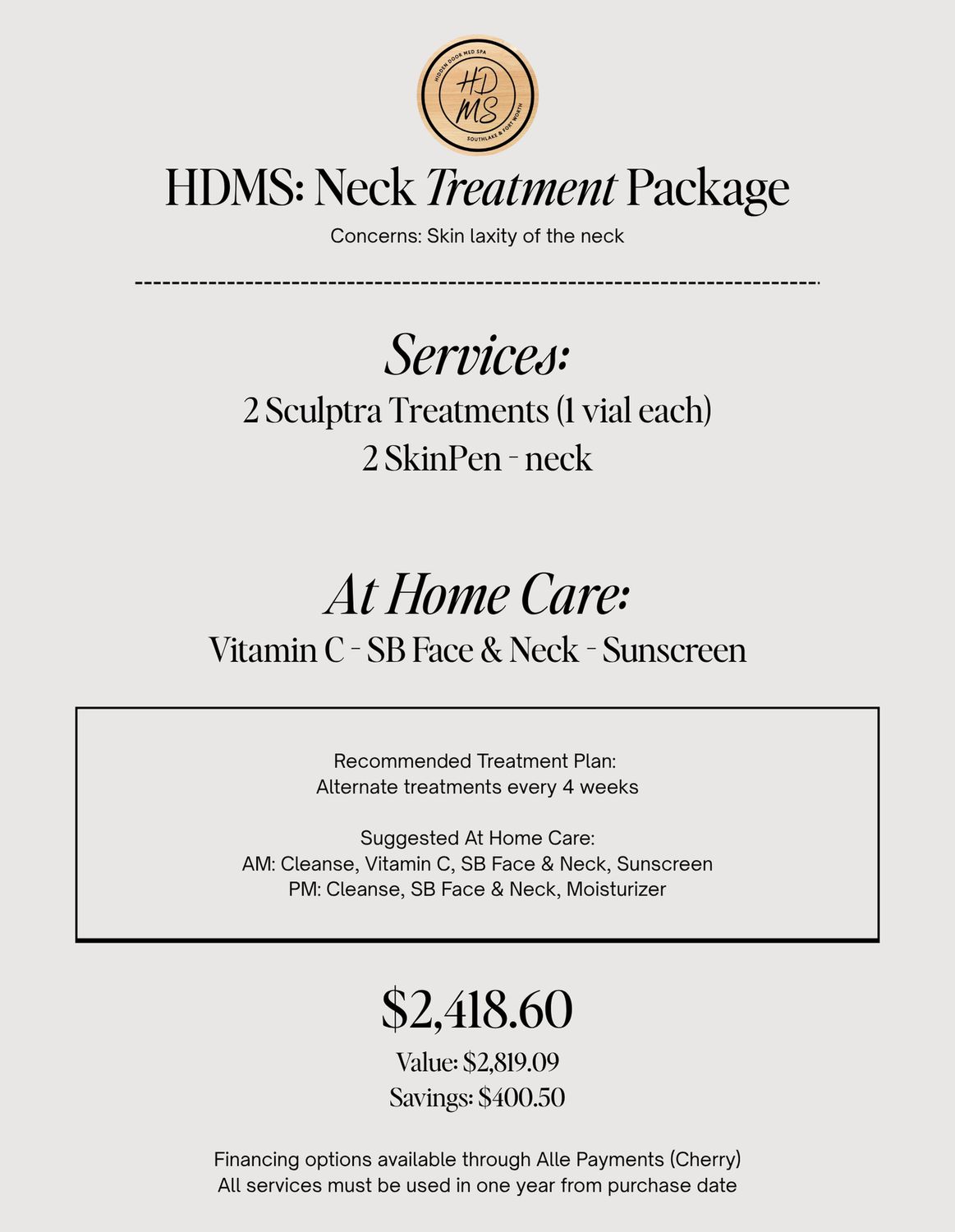 Neck Treatment Package