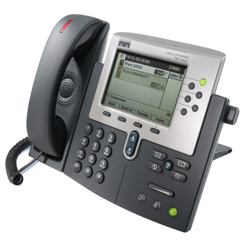 NEW CISCO CP-7961G-GE UNIFIED VOIP 6 PROGRAMMABLE POE GIGABIT IP PHONE OPEN BOX