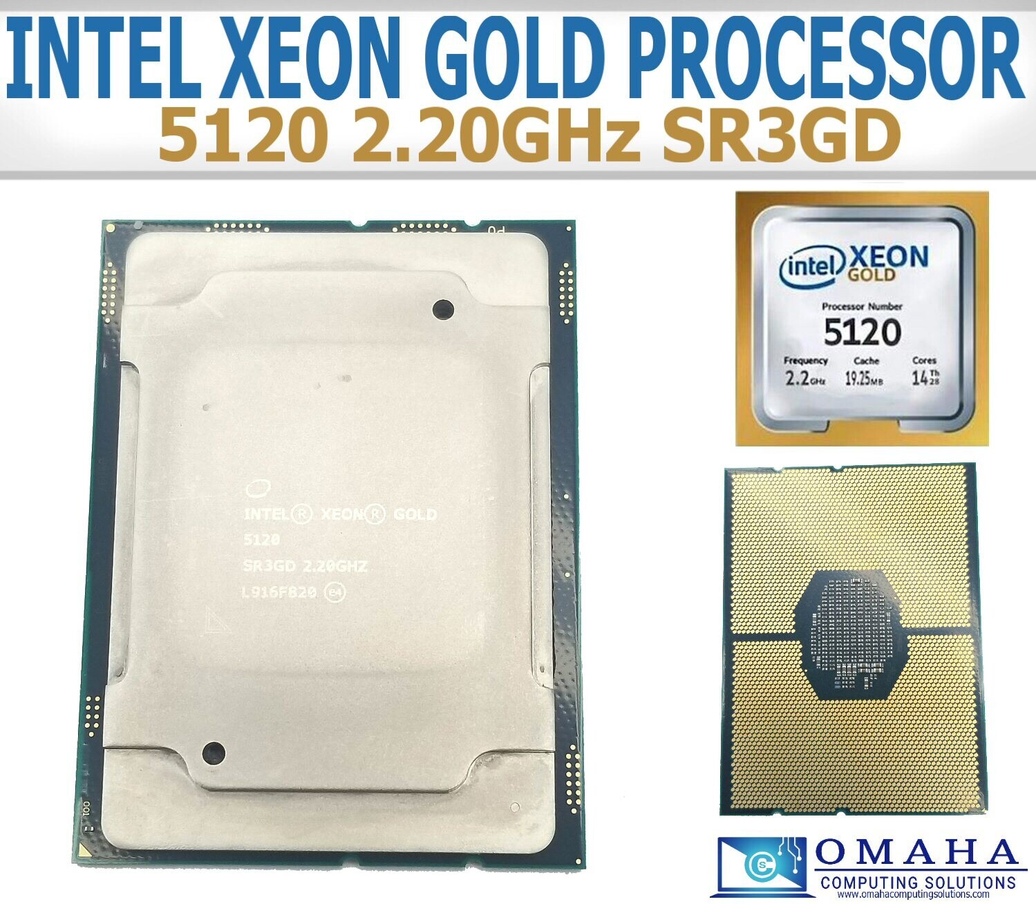 INTEL XEON SR3GD GOLD 5120 14-CORE 2.20GHZ PROCESSOR CD8067303535900