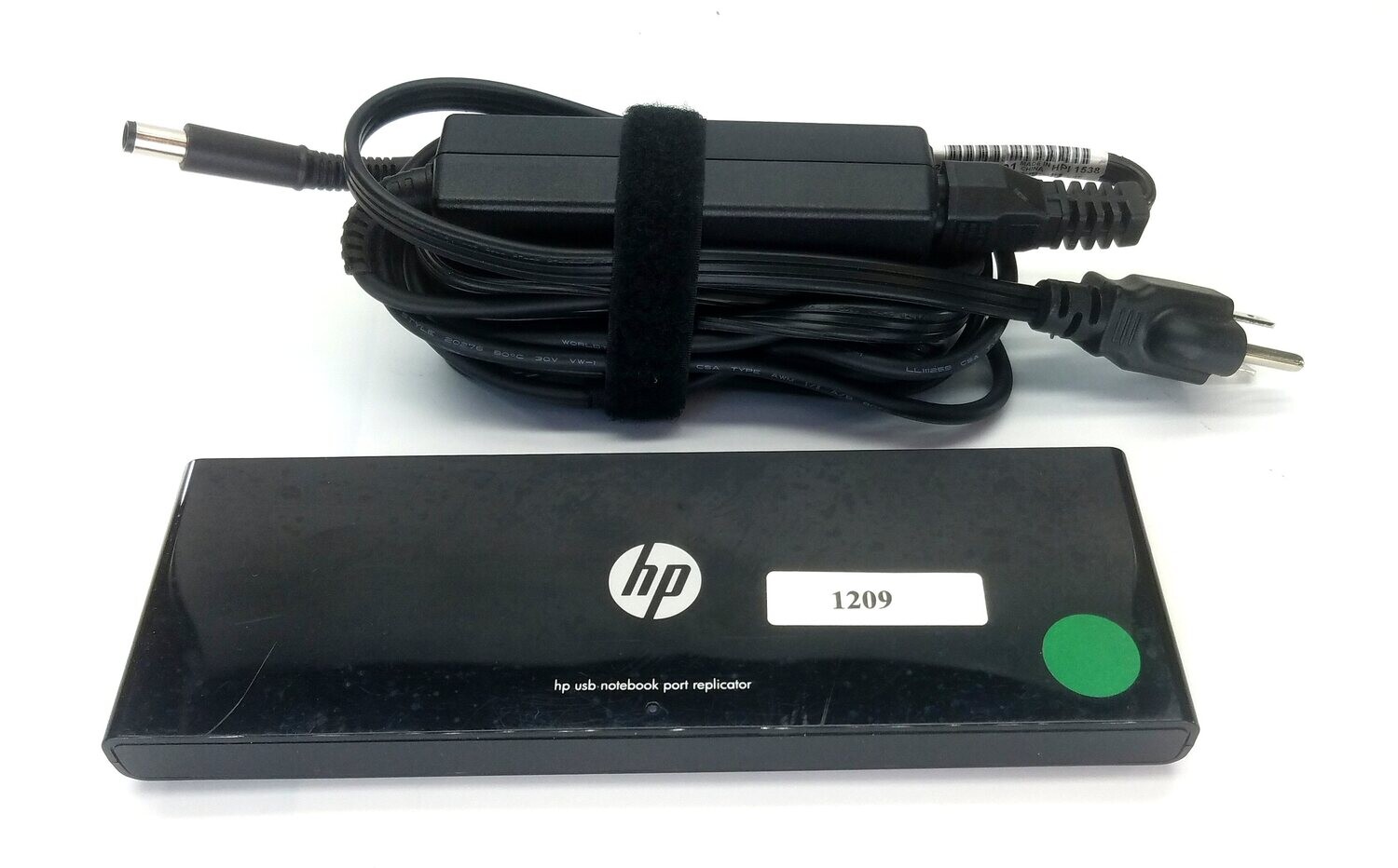 HP HSTNN-Q05X USB NOTEBOOK MEDIA DOCKING STATION PORT REPLICATOR TESTED WORKING