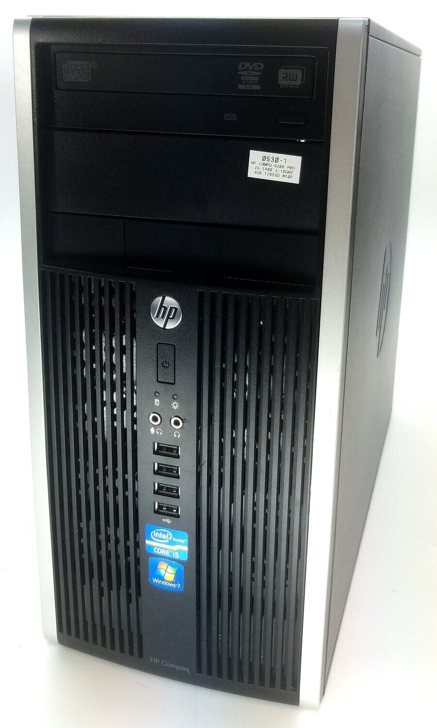 HP CMPQ 6200 PRO SMALL FORM FACTOR i5-2400 3.10GHz 4GB RAM 128GB SSD WIN10 PRO