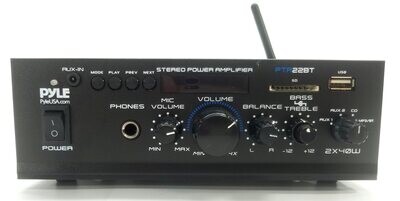 PYLE PTA22BT MINI 2X40W STEREO POWER AMP W/BT & USB (OPEN BOX - NEW)