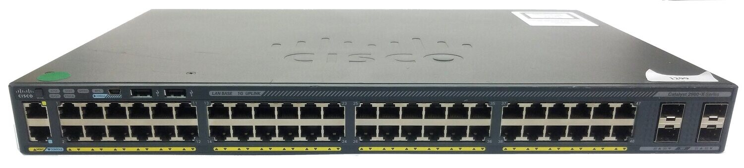 CISCO CATALYST 2960-X SERIES 48 PORT GIGABIT ETHERNET SWITCH 4-SFP POE WS-C2960X 48TS-L FACTORY RESET