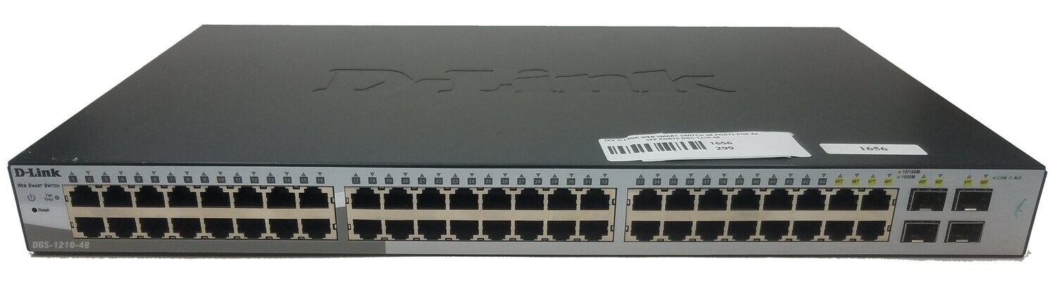 D-LINK WEB SMART SWITCH 48 PORTS POE 4X SFP PORTS DGS-1210-48 ​