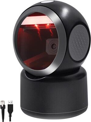 Scanner - 2D QR Hands-Free Barcode Scanner Omnidirectional Automatic Sensing Scanning USB Barcode Reader