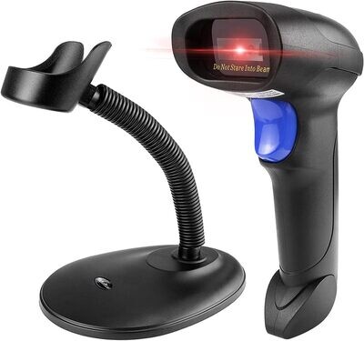 NetumScan Bluetooth QR Barcode Scanner with Stand, 3 in 1 Wireless 1D 2D Bar Code Scanner USB Image Bar Code Reader