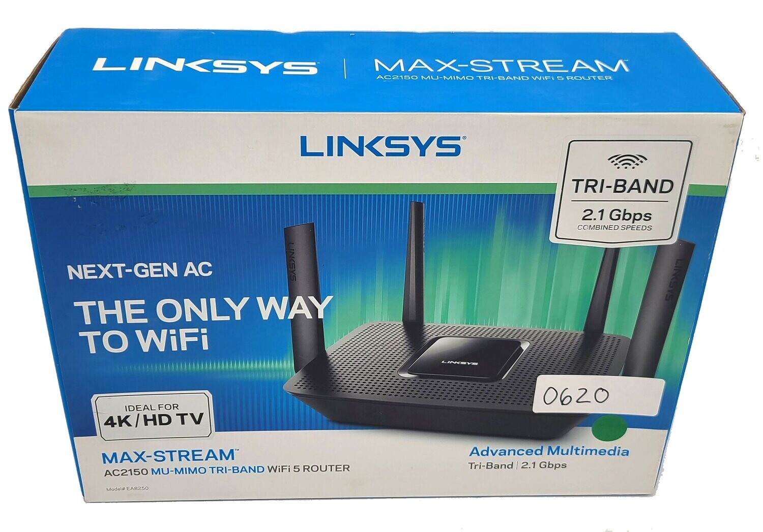 LINKSYS AC2150 MU-MIMO TRI-BAND 802.11ax WIFI 5 ROUTER TESTED WORKING