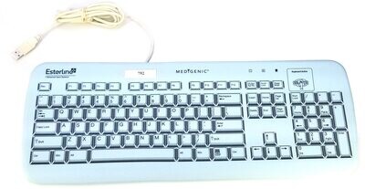 ESTERLINE MEDIGENIC 104E INFECTION CONTROL WASHABLE USB KEYBOARD TESTED