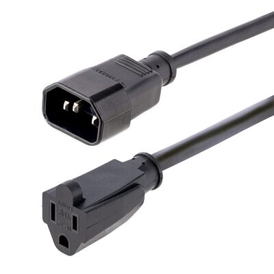 STARTECH 1FT POWER EXTENSION CORD