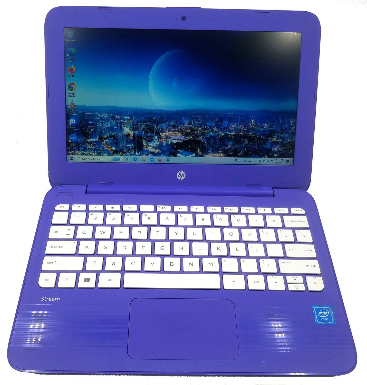 HP STREAM LAPTOP  11-Y0XX CELERON N3060 1.60GHz 4GB RAM 32GB SSD 11.6" WIN10H EXTRAS BLUE