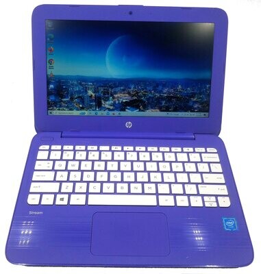 HP STREAM LAPTOP  11-Y0XX CELERON N3060 1.60GHz 4GB RAM 32GB SSD 11.6" WIN10H EXTRAS BLUE