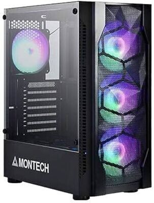 Gaming Case - Black - Montech MicroATX X1