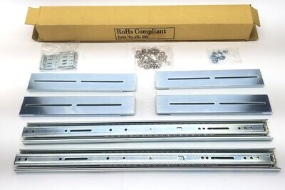 NEW AMERI RACK ASL-2001 20" HEAVY DUTY SERVER LOCKING DRAWER SLIDE RAIL KIT