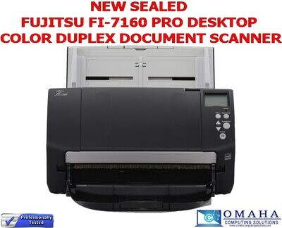 NEW FUJITSU FI-7160 PRO DESKTOP COLOR DUPLEX DOCUMENT USB 3.0 SCANNER SEALED