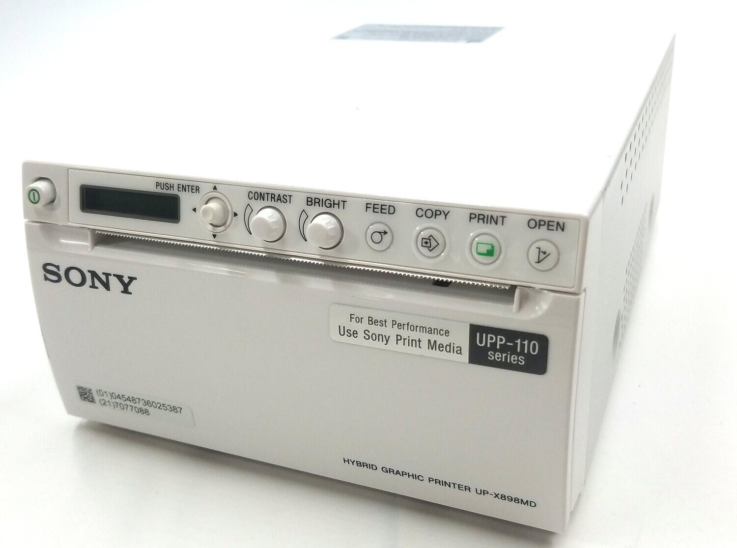SONY UP-D898MD A6 DIGITAL BLACK AND WHITE THERMAL PRINTER UP-110 SERIES CABLES PAPER