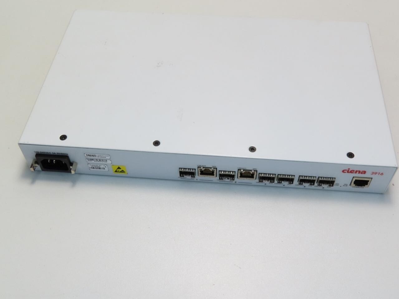 CIENA 3916 6PORT SFP SERVICE DELIVERY SWITCH 1703916900 TESTED