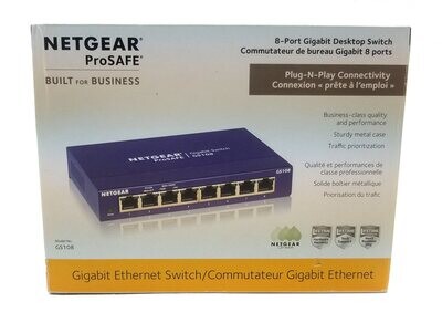 NETGEAR 8-PORT GIGABIT ETHERNET UNMANAGED SWITCH - GS108