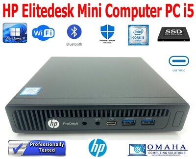 HP PRODESK 600 G2 i5-6500T 2.5GHz 8GB RAM 256GB M.2 NVMe WIN11 PRO WIFI/BT MINI PC