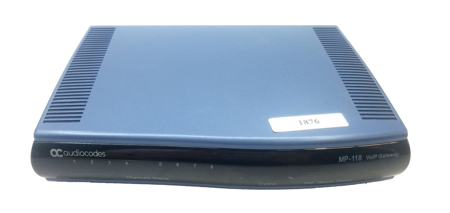 AUDIOCODES MEDIAPACK MP-118 ANALOG VOIP GATEWAY 4 X FXS AND 4 X FXO PORTS TESTED