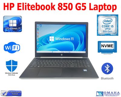 HP PROBOOK 450 G5 LAPTOP I5-8250U 1.60GHZ 8GB RAM 512GB SSD WIN11 WIFI/BT EXTRAS